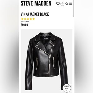 Steve Madden Vinka Faux Leather Jacket